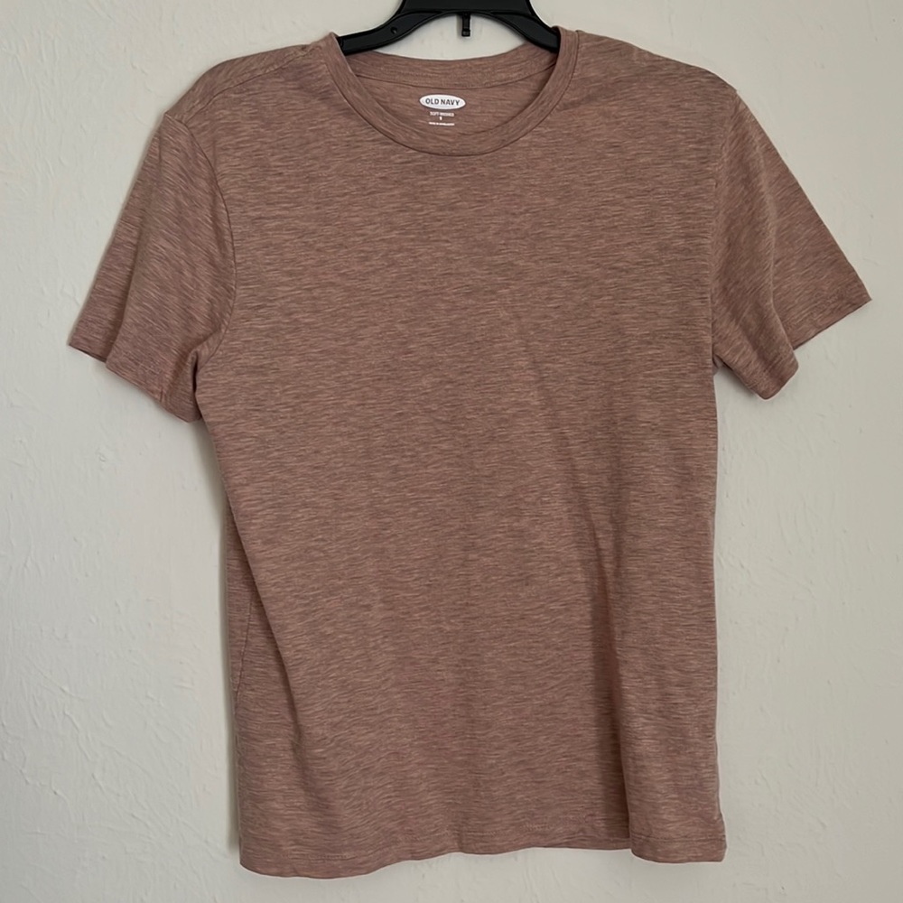 Mens Old Navy Basic T Shirt Pink/Red Size Small